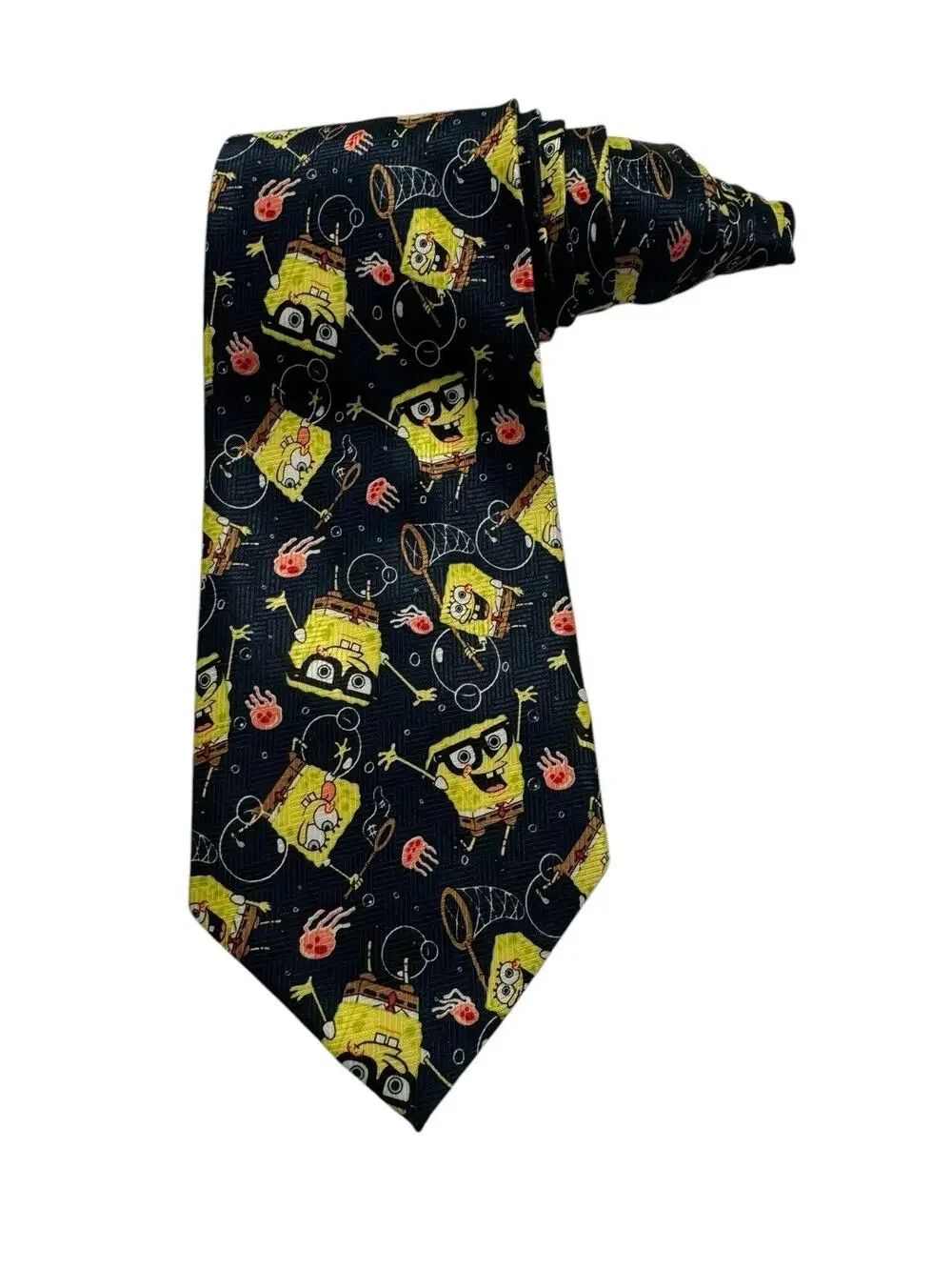 Nickelodeon SpongeBob SquarePants Bubbles Cartoon 2003 Novelty Necktie